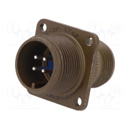 1 pcs x AMPHENOL - 97-3100A-14S-2P - Connector: circular, size 14S, 97, aluminium alloy, olive, socket