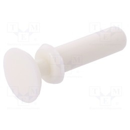 10 pcs x DREMEC - 8G4033.0X8.5W -AS - Rivet, polyamide, L.rivet: 10mm, Panel cutout diam: 3.6mm, white