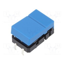 1 pcs x OMRON OCB - B3J1400 - Switch: keypad, Pos: 2, SPST-NO, 0.05A/24VDC, blue, none, THT, 1.27N