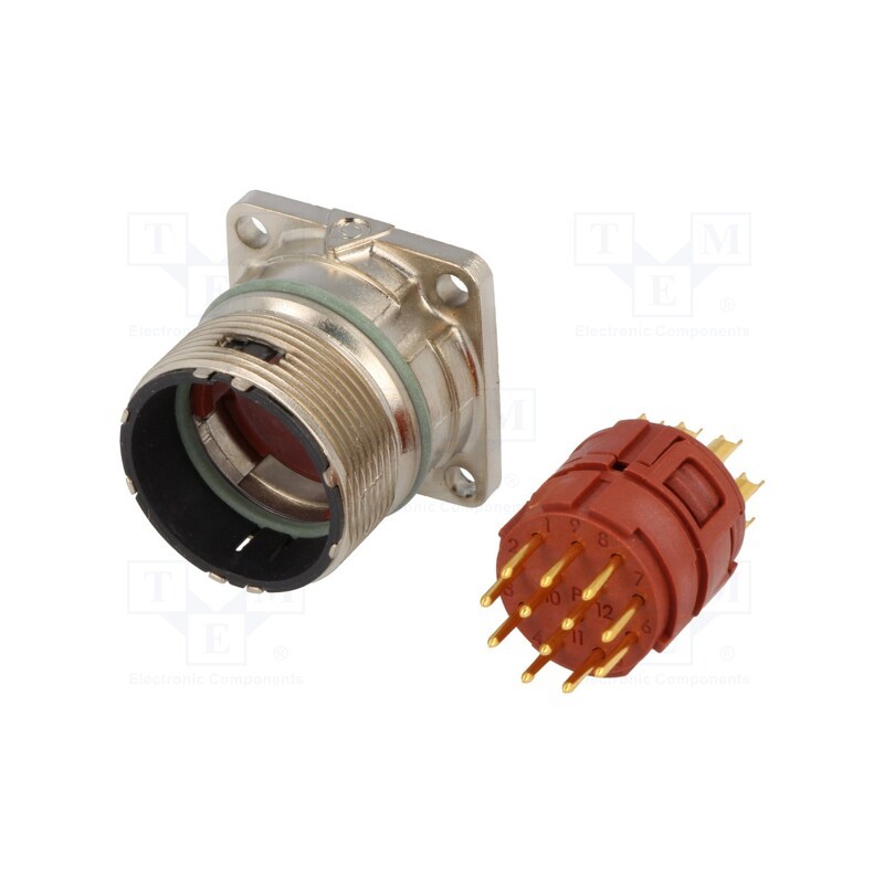 1 pcs x LAPP - EPIC KIT M23 A1 N 12P SLM - Connector: M23, socket, PIN: 12, male, soldering, straight, 7A, IP68