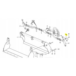 Upper cylinder pin for Volvo backhoe loader c
