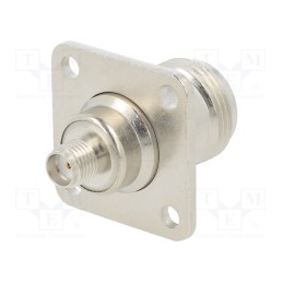 1 pcs x AMPHENOL RF - 242163 - Adapter, N socket,SMA socket, Insulation: PTFE, 50Ω