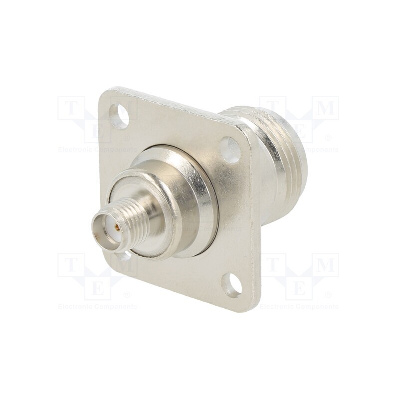 1 pcs x AMPHENOL RF - 242163 - Adapter, N socket,SMA socket, Insulation: PTFE, 50Ω