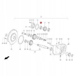 Ball bearing Claas 238050 0 original