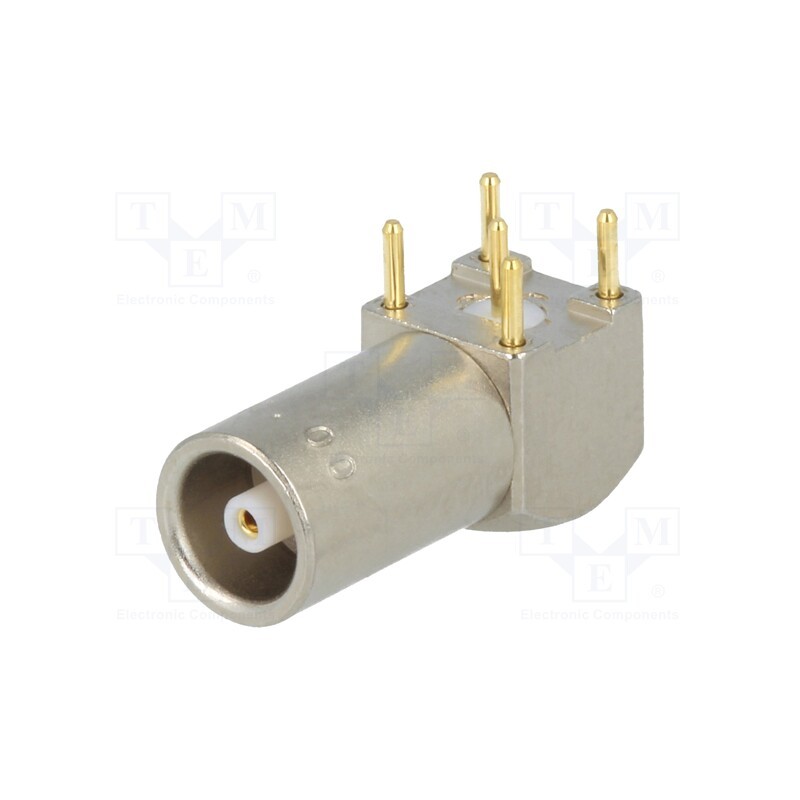 1 pcs x LEMO - EPK.00.250.NTN - Connector: coaxial, 00, socket, female, THT, on PCBs, 4A, angled 90°