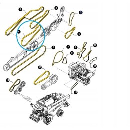 Transmission belt new holland 84168012 gates