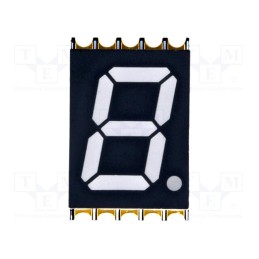 1 pcs x OPTO Plus LED - OPS-S3911LE-GW - Display: LED, 7-segment, 10mm, 0.39', No.char: 1, red, 30mcd, cathode