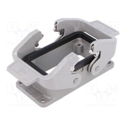 1 pcs x HARTING - 9300100301 - Enclosure: for HDC connectors, Han® B, size 10B, aluminium alloy