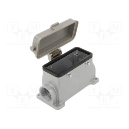 1 pcs x AMPHENOL - C14610F0166041 - Enclosure: for HDC connectors, C146, size E16, for double latch