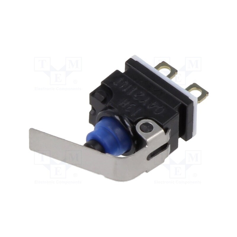 1 pcs x OMRON OCB - D2GW-A13H BY OMR - Microswitch SNAP ACTION, 0.01A/13.5VDC, with lever, SPST-NO