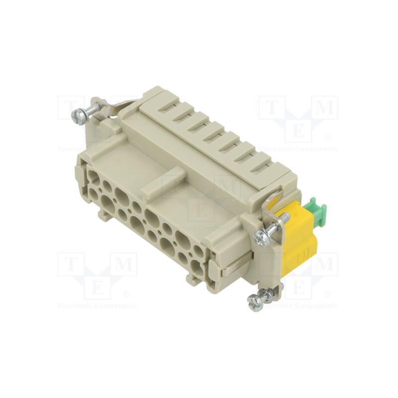 1 pcs x HARTING - 9330162776 - Connector: HDC, contact insert, female, Han® ES, PIN: 16, 16+PE