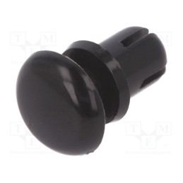 10 pcs x DREMEC - 8G4025.0X4.5B - Rivet, polyamide, L.rivet: 6.5mm, Panel cutout diam: 5.1mm, black