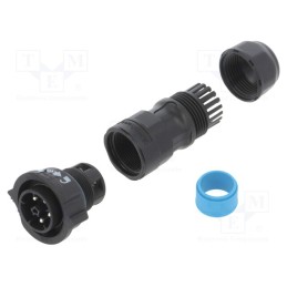 1 pcs x AMPHENOL LTW - DC-05BFMB-QL8LPP - Connector: circular, male, plug, screw terminal, PIN: 5, X-Lok, IP68