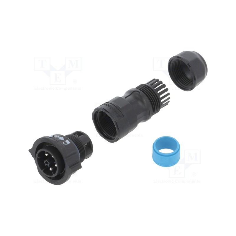 1 pcs x AMPHENOL LTW - DC-05BFMB-QL8LPP - Connector: circular, male, plug, screw terminal, PIN: 5, X-Lok, IP68