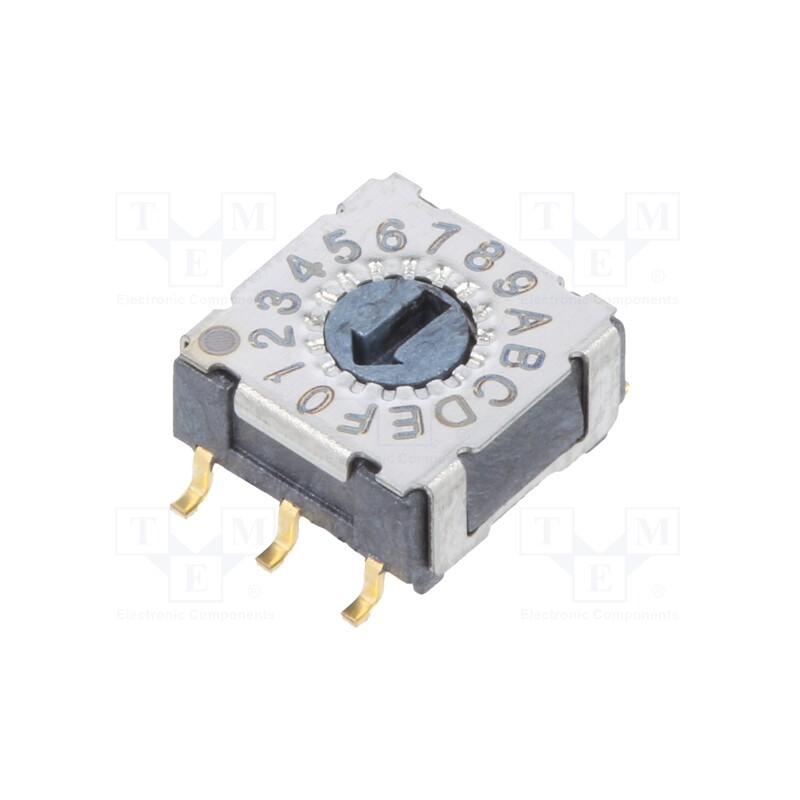 1 pcs x SUNGMUN ELECTRONICS - MADR-16S - Encoding switch, HEX/BCD, Pos: 16, SMT, Rcont max: 80mΩ, M