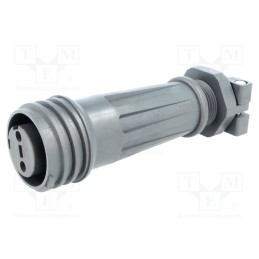 1 pcs x BULGIN - EXP-A921/02/S - Connector: circular, plug, female, PIN: 2, EXPlora, Contacts: brass