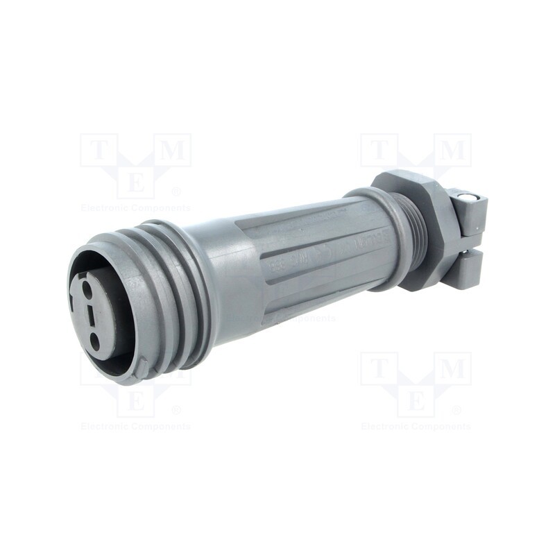 1 pcs x BULGIN - EXP-A921/02/S - Connector: circular, plug, female, PIN: 2, EXPlora, Contacts: brass