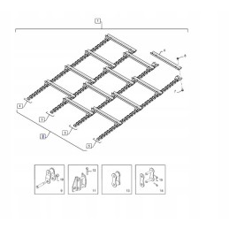 New Holland CR 8432617 Inclined Feeder Chain