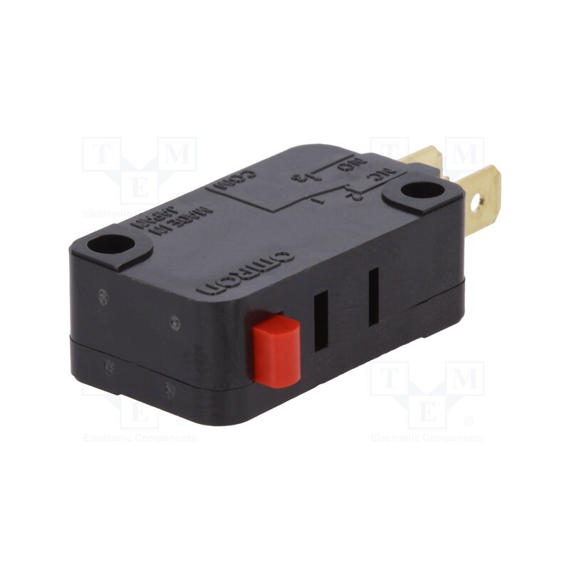 1 pcs x OMRON OCB - VX-5-1C23 - Microswitch SNAP ACTION, 5A/250VAC, without lever, SPDT, ON-(ON)