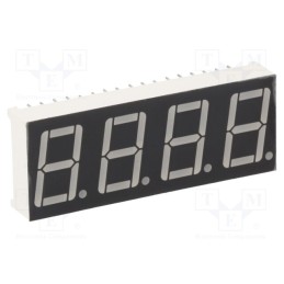 1 pcs x LUCKYLIGHT - KW4-562AGB - Display: LED, 7-segment, 14.2mm, 0.56', No.char: 4, yellow-green