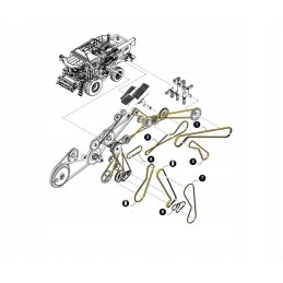 New Holland CX 84175580 CNH forage harvester drive belt