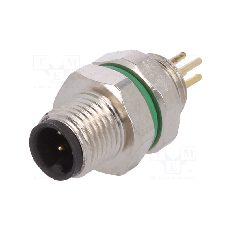 1 pcs x BULGIN - PXMBNI05FPM04APC - Connector: M5, socket, male, THT, PIN: 4, IP67, 60V, 1A