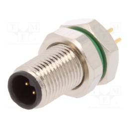 1 pcs x BULGIN - PXMBNI05RPM04APC - Connector: M5, socket, male, THT, PIN: 4, IP67, 60V, 1A