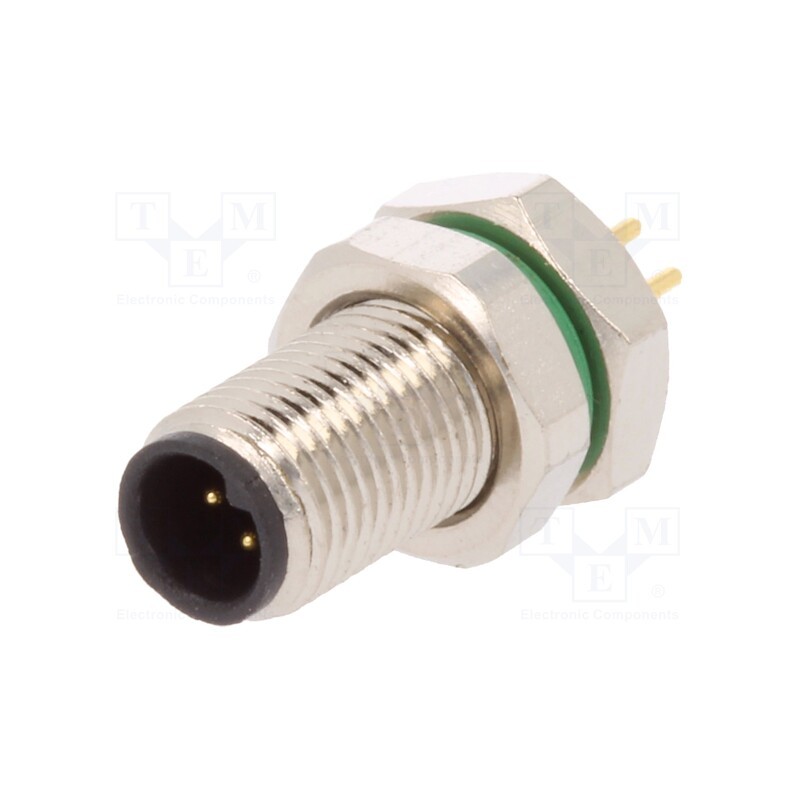 1 pcs x BULGIN - PXMBNI05RPM04APC - Connector: M5, socket, male, THT, PIN: 4, IP67, 60V, 1A