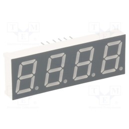 1 pcs x LUCKYLIGHT - KW4-521CGA - Display: LED, 7-segment, 13.2mm, 0.52', No.char: 4, yellow-green