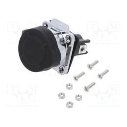 1 pcs x LUTRONIC - 2320 - Connector: circular, socket, size 28, 02, male, PIN: 2, for latch