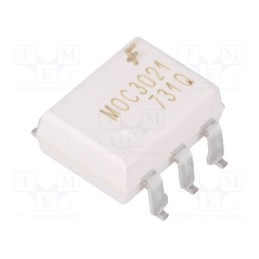 1 pcs x ONSEMI - MOC3021SR2M - Optotriac, 5.3kV, triac, SMT6, Ch: 1, MOC302XM