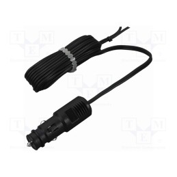 1 pcs x PRO CAR - 67101285 - Cigarette lighter socket extension cord, cables, 20A, black
