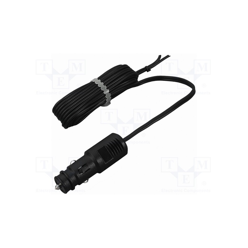 1 pcs x PRO CAR - 67101285 - Cigarette lighter socket extension cord, cables, 20A, black
