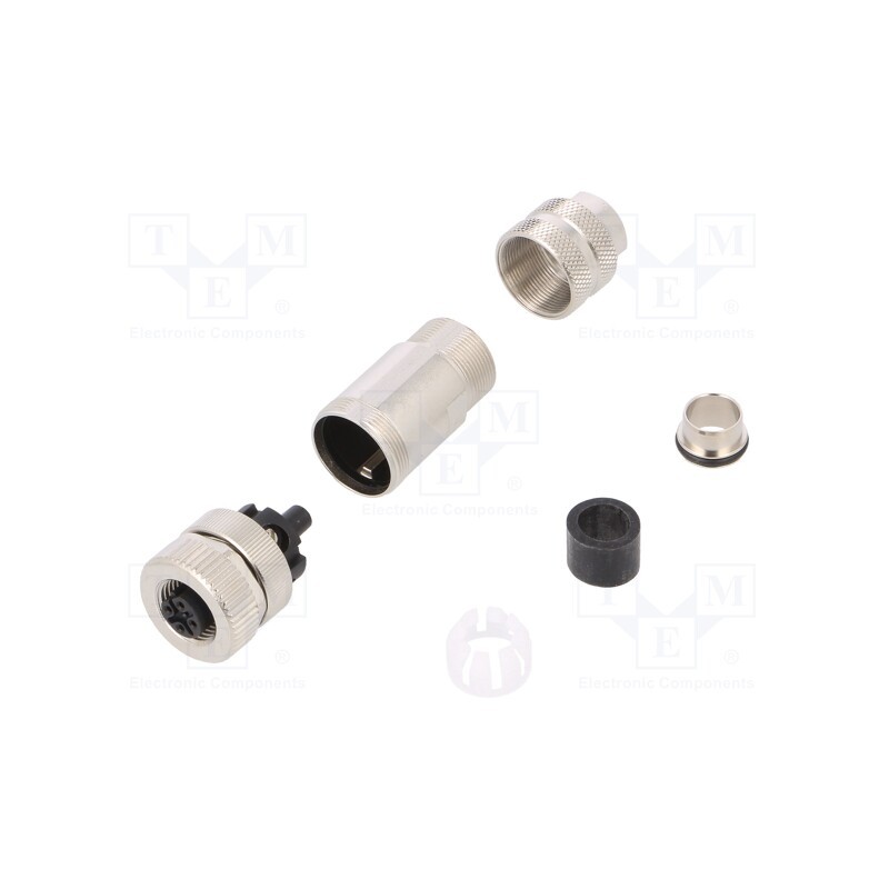 1 pcs x BINDER - 99 1436 810 05 - Connector: M12, plug, 715, female, PIN: 5, shielded, gold-plated, 4A