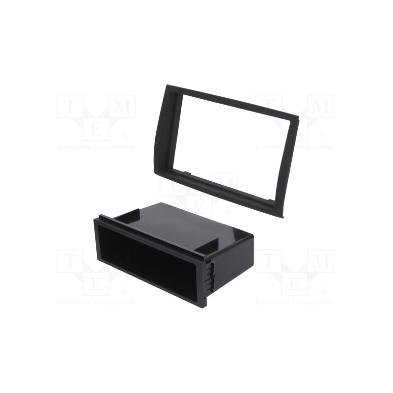 1 pcs x ACV - 291094-18-0 - Radio frame, Citroën,Fiat,Peugeot, 2 DIN, black/rubber-touch