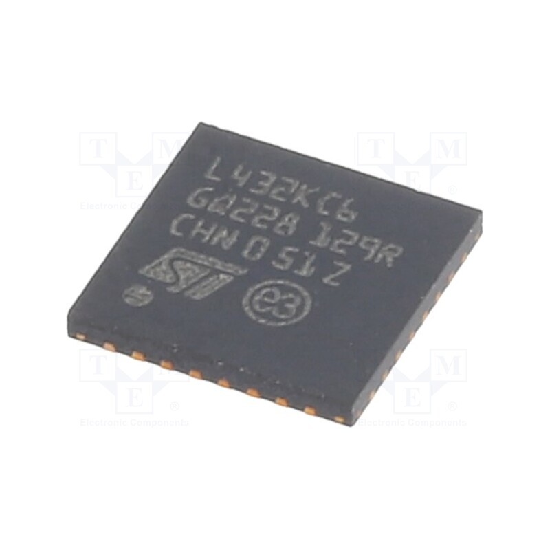 1 pcs x STMicroelectronics - STM32L432KCU6 - IC: ARM microcontroller, 80MHz, UFQFPN32, 1.71÷3.6VDC, 256kBFLASH