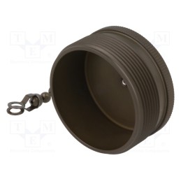 1 pcs x AMPHENOL - 97-60-28P - Protection cover, size 28, 97, aluminium alloy, olive, -55÷125°C