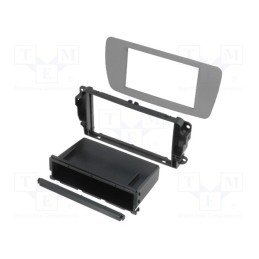 1 pcs x ACV - 281328-06-3-0 - Radio frame, Seat, 2 DIN, grey conamera (AS2)