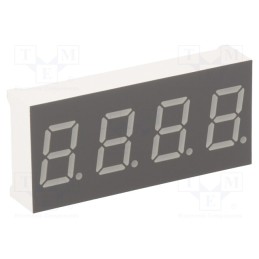 1 pcs x LUCKYLIGHT - KW4-401AVA - Display: LED, 7-segment, 10.16mm, 0.4', No.char: 4, red, 30÷60mcd