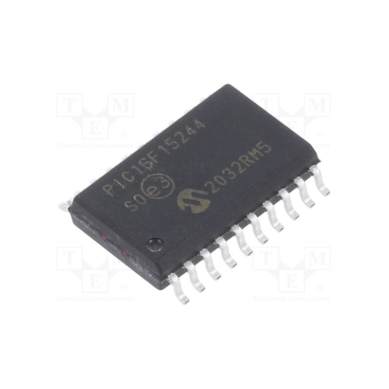 1 pcs x MICROCHIP TECHNOLOGY - PIC16F15244-I/SO - IC: PIC microcontroller, 7kB, 32MHz, MSSP (SPI / I2C), 1.8÷5.5VDC