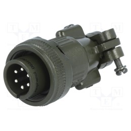 1 pcs x AMPHENOL - DS3106F 14S-6P - Connector: circular, size 14S, MS/DS, aluminium alloy, olive, plug