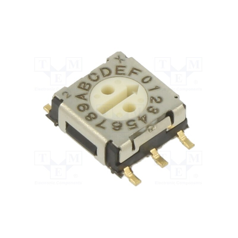 1 pcs x ECE - ERD716RMZ - Encoding switch, DEC/BCD, Pos: 16, SMT, Rcont max: 200mΩ, 5.1Ncm