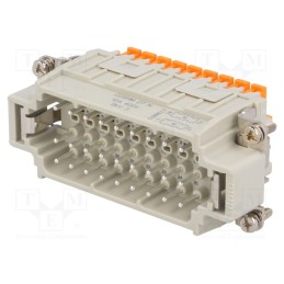 1 pcs x ILME - CDSHM 27 N - Connector: HDC, male, CDSH, PIN: 27, 27+PE, size 77.27, 10A, 400V