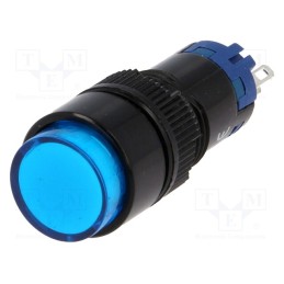 1 pcs x ONPOW - LAS2Y-11Z/B - Switch: push-button, Pos: 2, SPDT, 0.5A/250VAC, 1A/24VDC, ON-ON