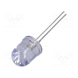 1 pcs x OPTOSUPPLY - OS5RPMA131A - LED, 10mm, red, 14400÷17000mcd, 30°, Front: convex, 1.8÷2.6V