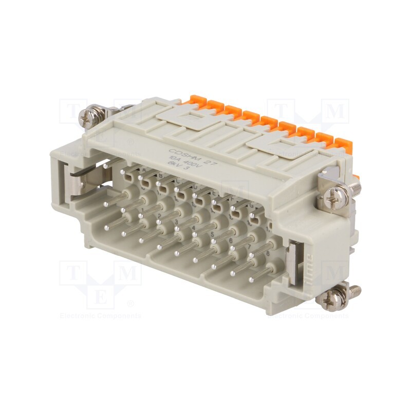 1 pcs x ILME - CDSHM 27 - Connector: HDC, male, CDSH, PIN: 27, 27+PE, size 77.27, 10A, 400V