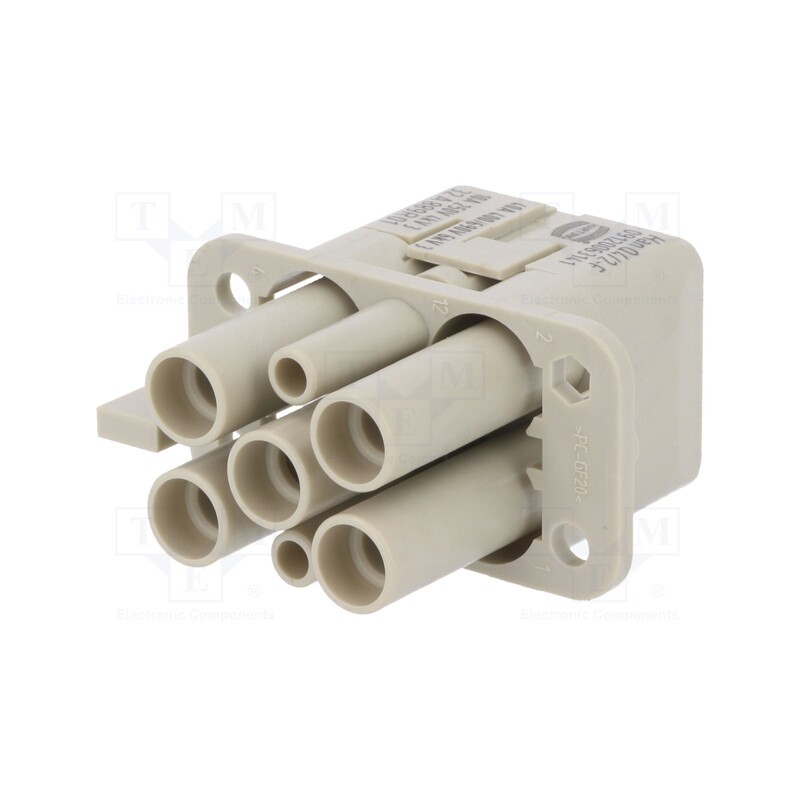 1 pcs x HARTING - 9120063141 - Connector: HDC, contact insert, female, Han Q, PIN: 7(5+2), 4+3+PE