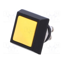 1 pcs x ONPOW - GQ12S-10/Y/A - Switch: vandal resistant, Pos: 2, SPST-NO, 2A/36VDC, IP65, OFF-(ON)