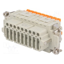 1 pcs x ILME - CDSHF 27 - Connector: HDC, female, CDSH, PIN: 27, 27+PE, size 77.27, 10A, 400V