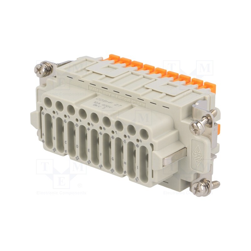 1 pcs x ILME - CDSHF 27 - Connector: HDC, female, CDSH, PIN: 27, 27+PE, size 77.27, 10A, 400V